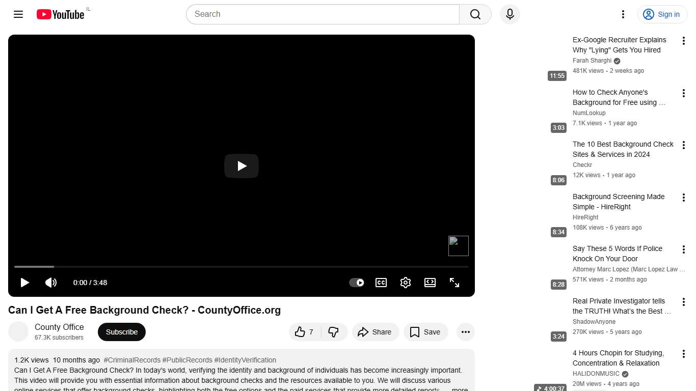Can I Get A Free Background Check? - CountyOffice.org - YouTube